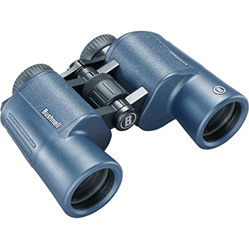 Bushnell - H2O 2 - Fernglas - 10x42 Dunkelblau Porro - Voll multivergütet - Wasserdicht/Beschlagfrei - Drehbare Augenmuscheln - Wassersport - Boote von Bushnell