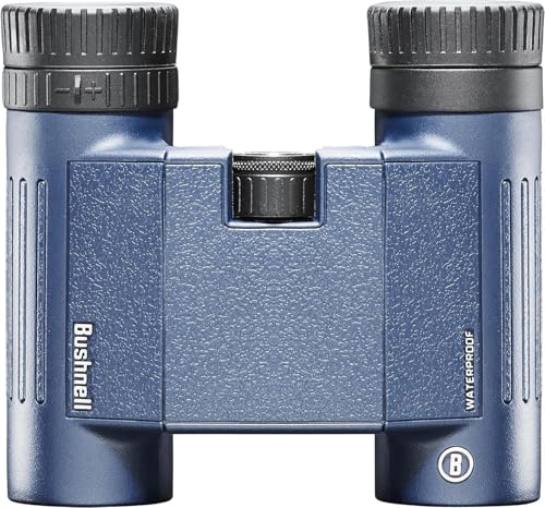 Bushnell - H2O 2 - Fernglas - 8x25 Dunkelblaues - Dachkant - Vollvergütet - Wasserdicht/Beschlagfrei - Drehbare Augenmuscheln - Wassersport - Bootfahren - 138005R von Bushnell