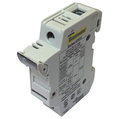 EATON CHCC1DU Sicherungshalter, niedrige Spannung, 30 A, AC 600 V, 10 x 38 mm, DC, 1P, UL, DIN-Schiene, 12 Stück von Bussmann