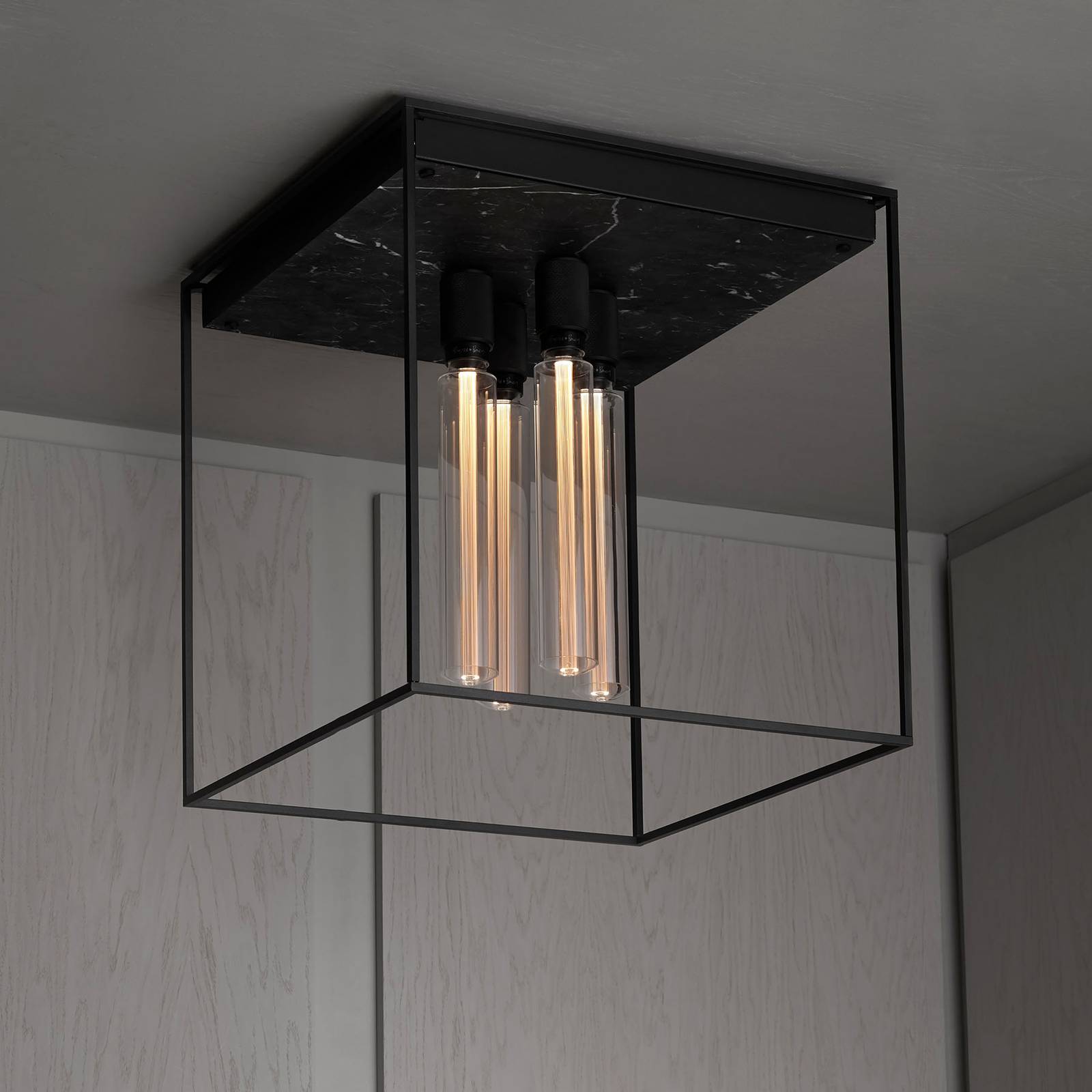 Buster + Punch Caged Ceiling 4.0 LED Marmor black von Buster + Punch