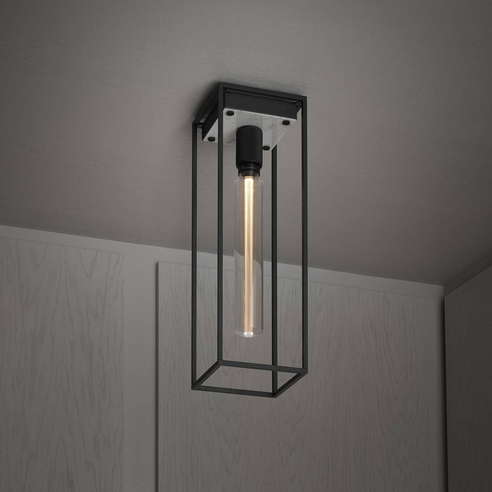 Buster + Punch Caged Ceiling large LED Marmor weiß Buster + Punch Caged Ceiling large LED Marmor weiß von Buster + Punch