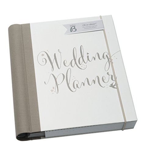 Busy B Bride to B Hochzeitsplaner für die werdende Braut Folienverzierter Hardcover-Planer mit 6 Abschnitten, weiß/silber, Englisch von Busy B