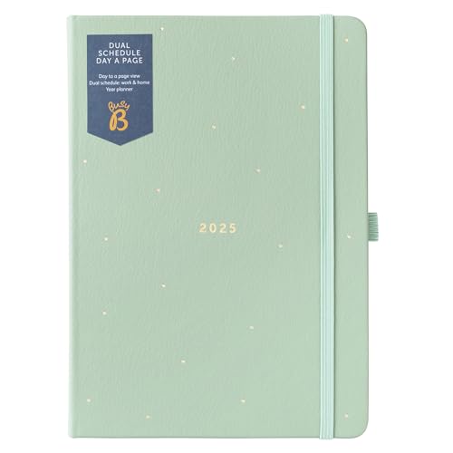 Busy B - Dualer Tagesplaner 2025 - A5 Salbei grünes Tagebuch Journal mit zwei Zeitplänen, Kunstledereinband & Goldfolie - Work-Life Balance Organizer für vielbeschäftigte Berufstätige Busy B - Dualer Tagesplaner 2025 - A5 Salbei grünes Tagebuch Journal mit zwei Zeitplänen, Kunstledereinband & Goldfolie - Work-Life Balance Organizer für vielbeschäftigte Berufstätige von Busy B