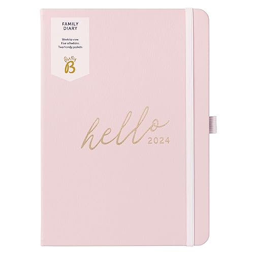 Busy B - Familienkalender von Januar bis Dezember 2024 - Rosa - Kunstleder A5 Wochenübersicht Terminkalender, mit 5 Terminplaner und Abreisslisten Busy B - Familienkalender von Januar bis Dezember 2024 - Rosa - Kunstleder A5 Wochenübersicht Terminkalender, mit 5 Terminplaner und Abreisslisten von Busy B