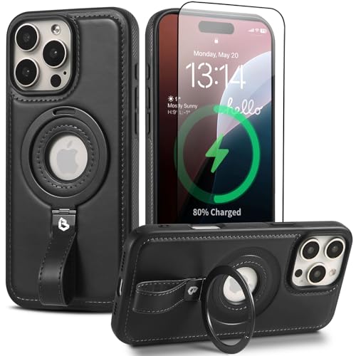 Butaiga Magnetische Ringgriff-Halterung für iPhone 16 Pro Max, Schutzhülle, kompatibel mit MagSafe, eingebauter Ständer, Schwarz, IP 16 Pro Max 17,5 cm (6,9 Zoll) Butaiga Magnetische Ringgriff-Halterung für iPhone 16 Pro Max, Schutzhülle, kompatibel mit MagSafe, eingebauter Ständer, Schwarz, IP 16 Pro Max 17,5 cm (6,9 Zoll) von Butaiga