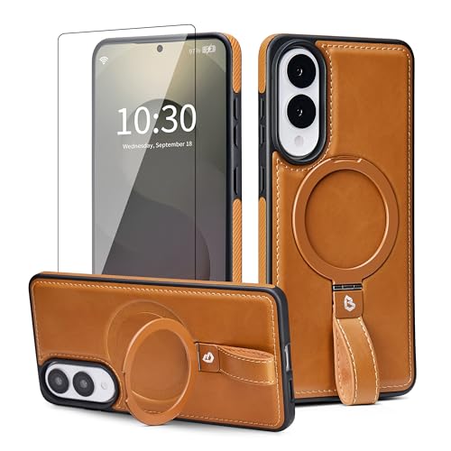 Schutzhülle für Samsung Galaxy S25 Edge, mit rutschfestem Griff, magnetischem Ständer, mit Displayschutzfolie, Schutzhülle für S25 Edge, kompatibel mit MagSafe, integrierter Ständer, für Männer und von Butaiga
