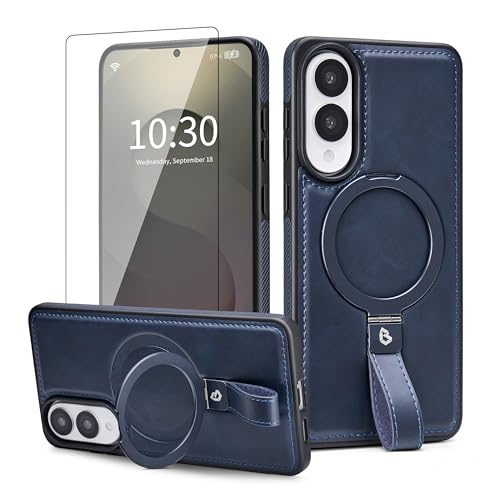Schutzhülle für Samsung Galaxy S25 Edge, mit rutschfestem Griff, magnetischem Ständer, mit Displayschutzfolie, Schutzhülle für S25 Edge, kompatibel mit MagSafe, integrierter Ständer, für Männer und Schutzhülle für Samsung Galaxy S25 Edge, mit rutschfestem Griff, magnetischem Ständer, mit Displayschutzfolie, Schutzhülle für S25 Edge, kompatibel mit MagSafe, integrierter Ständer, für Männer und von Butaiga