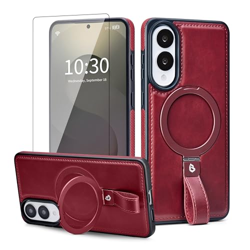 Schutzhülle für Samsung Galaxy S25 Edge, mit rutschfestem Griff, magnetischer Ständer, mit Displayschutzfolie, Schutzhülle für S25 Edge, kompatibel mit MagSafe, integrierter Ständer, für Männer und Schutzhülle für Samsung Galaxy S25 Edge, mit rutschfestem Griff, magnetischer Ständer, mit Displayschutzfolie, Schutzhülle für S25 Edge, kompatibel mit MagSafe, integrierter Ständer, für Männer und von Butaiga