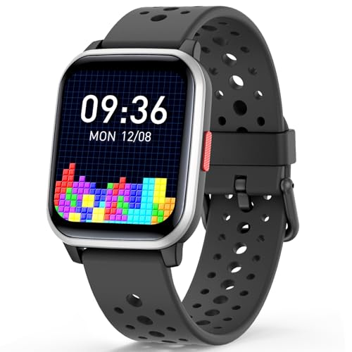 Butele Kinder Smart Watch Mädchen Jungen Smart Watch für Kinder Smart Watch Geschenke für 4-16 Jahre alt mit Schlafmodus 20 Sportmodi Schrittzähler Geburtstagsgeschenk für Jungen Mädchen (Schwarz) von Butele