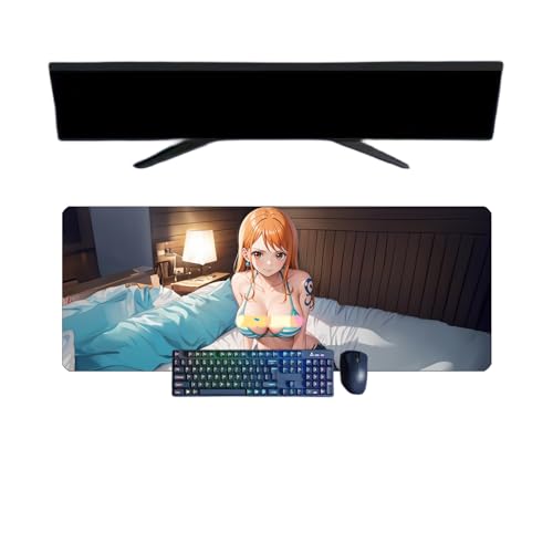ButkUs One Piece NaMi XXL-Mauspad, multifunktional, Gaming Anime, 800 x 300 mm, Mauspad, Gaming-Tastatur, wasserdicht und 3 mm, rutschfeste Gummibasis, strukturierte Oberfläche von BUTKUS