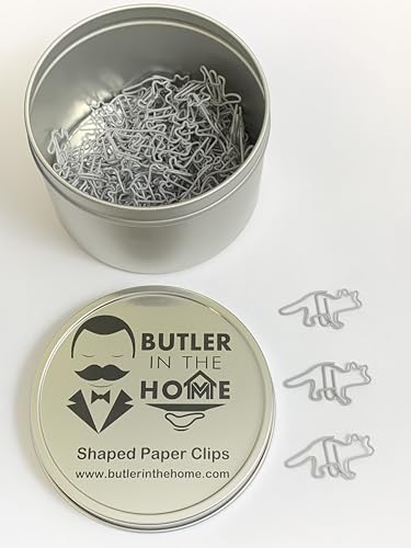 Butler in the Home Büroklammern, Waschbär, Grau, 100 Stück, Bürogeschenk in runder Dose mit Deckel Butler in the Home Büroklammern, Waschbär, Grau, 100 Stück, Bürogeschenk in runder Dose mit Deckel von Butler in the Home