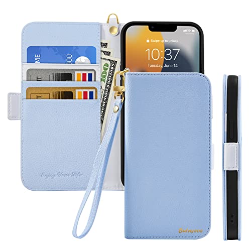 Butnyeoe Handyhülle für iPhone 13 Klappbar Hülle,Litschi Textur Leder Wallet Schutzhülle Tasche Flip Cover Case,Magnetic Closure Klapphülle mit Kartenfach Standfunktion,Helles Blau Butnyeoe Handyhülle für iPhone 13 Klappbar Hülle,Litschi Textur Leder Wallet Schutzhülle Tasche Flip Cover Case,Magnetic Closure Klapphülle mit Kartenfach Standfunktion,Helles Blau von Butnyeoe