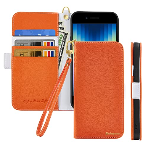 Butnyeoe Handyhülle für iPhone SE 2022/iPhone SE 2020/iPhone 8/iPhone 7 Klappbar Hülle,Litschi Textur Leder Wallet Schutzhülle Tasche Flip Cover Case Klapphülle mit Kartenfach,Orange Butnyeoe Handyhülle für iPhone SE 2022/iPhone SE 2020/iPhone 8/iPhone 7 Klappbar Hülle,Litschi Textur Leder Wallet Schutzhülle Tasche Flip Cover Case Klapphülle mit Kartenfach,Orange von Butnyeoe