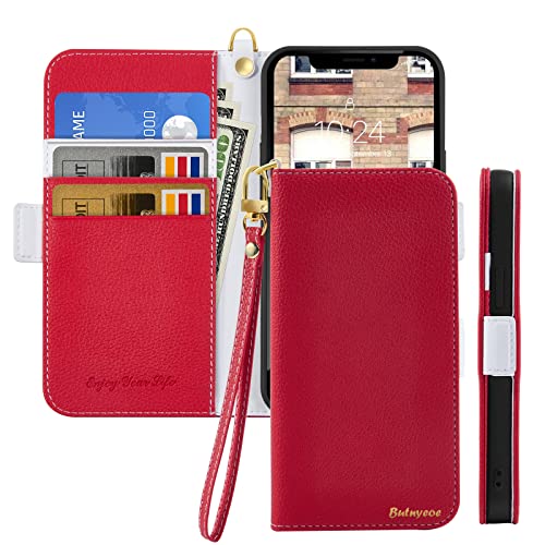 Butnyeoe Handyhülle für iPhone XR Klappbar Hülle,Litschi Textur Leder Wallet Schutzhülle Tasche Flip Cover Case,Magnetic Closure Klapphülle mit Kartenfach Standfunktion,Rot Butnyeoe Handyhülle für iPhone XR Klappbar Hülle,Litschi Textur Leder Wallet Schutzhülle Tasche Flip Cover Case,Magnetic Closure Klapphülle mit Kartenfach Standfunktion,Rot von Butnyeoe