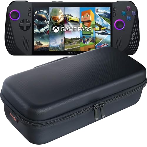 ButterFox Große Tragetasche für ASUS Rog Ally X mit integriertem Ständer, passend für Ladegerät, großes Zubehörfach für 65-W-Akkubank, schlanke Maus und HDMI-Kabel, Schwarz/Lila ButterFox Große Tragetasche für ASUS Rog Ally X mit integriertem Ständer, passend für Ladegerät, großes Zubehörfach für 65-W-Akkubank, schlanke Maus und HDMI-Kabel, Schwarz/Lila von ButterFox