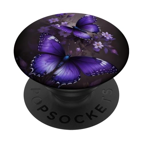 Lila Schmetterlinge süßer Schmetterling PopSockets Klebender PopGrip Lila Schmetterlinge süßer Schmetterling PopSockets Klebender PopGrip von Butterfly Phone Popper
