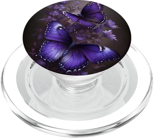Lila Schmetterlinge süßer Schmetterling PopSockets PopGrip für MagSafe Lila Schmetterlinge süßer Schmetterling PopSockets PopGrip für MagSafe von Butterfly Phone Popper