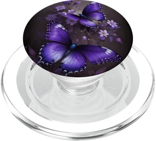 Lila Schmetterlinge süßer Schmetterling PopSockets PopGrip für MagSafe Lila Schmetterlinge süßer Schmetterling PopSockets PopGrip für MagSafe von Butterfly Phone Popper