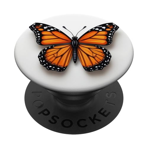 Monarch Schmetterling mit Orange PopSockets Klebender PopGrip Monarch Schmetterling mit Orange PopSockets Klebender PopGrip von Butterfly Phone Popper