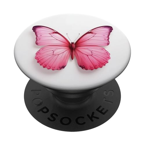 Niedlicher rosa Schmetterling PopSockets Klebender PopGrip Niedlicher rosa Schmetterling PopSockets Klebender PopGrip von Butterfly Phone Popper