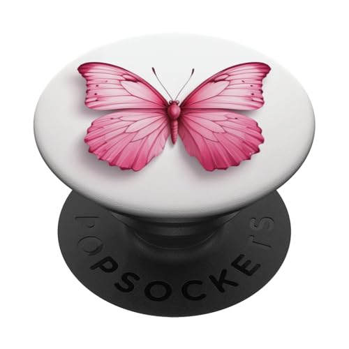 Niedlicher rosa Schmetterling PopSockets Klebender PopGrip Niedlicher rosa Schmetterling PopSockets Klebender PopGrip von Butterfly Phone Popper