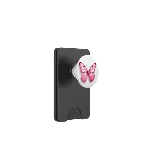 Niedlicher rosa Schmetterling PopSockets PopWallet für MagSafe Niedlicher rosa Schmetterling PopSockets PopWallet für MagSafe von Butterfly Phone Popper