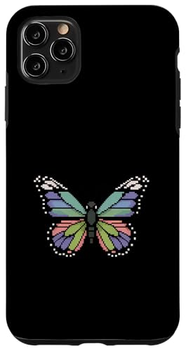 Butterfly Pixel Art Retro Spiele Gamer Jungen Mädchen Kinder Hülle für iPhone 11 Pro Max von ButterflyAxis1