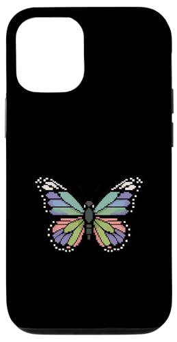 Butterfly Pixel Art Retro Spiele Gamer Jungen Mädchen Kinder Hülle für iPhone 12/12 Pro von ButterflyAxis1