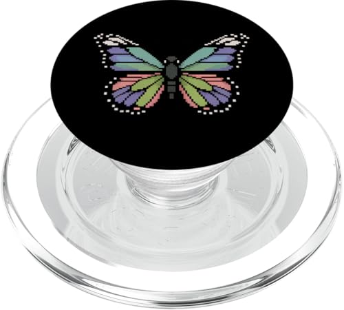 Butterfly Pixel Art Retro Spiele Gamer Jungen Mädchen Kinder PopSockets PopGrip für MagSafe Butterfly Pixel Art Retro Spiele Gamer Jungen Mädchen Kinder PopSockets PopGrip für MagSafe von ButterflyAxis1