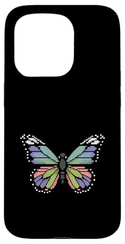 Schmetterling Zoo Tierliebhaber Pixel 8 Bit Jungen Mädchen Kinder Hülle für iPhone 15 Pro von ButterflyAxis1