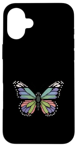 Schmetterling Zoo Tierliebhaber Pixel 8 Bit Jungen Mädchen Kinder Hülle für iPhone 16 Plus von ButterflyAxis1
