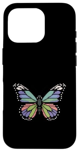 Schmetterling Zoo Tierliebhaber Pixel 8 Bit Jungen Mädchen Kinder Hülle für iPhone 16 Pro von ButterflyAxis1