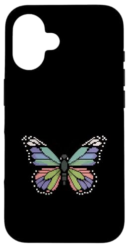 Schmetterling Zoo Tierliebhaber Pixel 8 Bit Jungen Mädchen Kinder Hülle für iPhone 16 von ButterflyAxis1