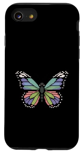 Schmetterling Zoo Tierliebhaber Pixel 8 Bit Jungen Mädchen Kinder Hülle für iPhone SE (2020) / 7 / 8 von ButterflyAxis1