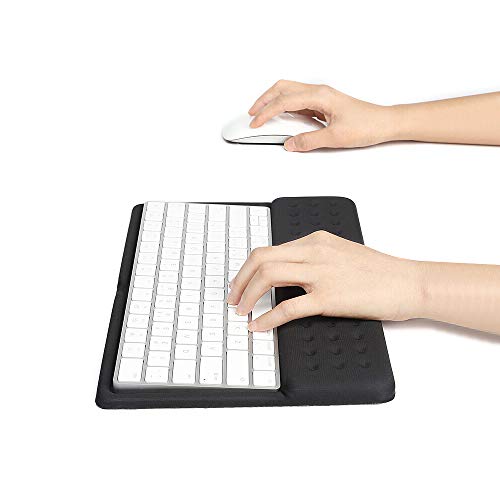 Buwico 2-in-1 Silikon-Handgelenkauflage für Apple Magic Keyboard 2 (schwarz) von Buwico