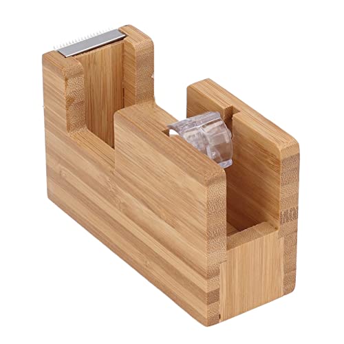 BuyWeek Desktop Klebebandabroller, Mini Holz Klebebandabroller Selbstklebende Rollenbasis Holz Klebebandschneiderhalter Tesafilm Abroller BuyWeek Desktop Klebebandabroller, Mini Holz Klebebandabroller Selbstklebende Rollenbasis Holz Klebebandschneiderhalter Tesafilm Abroller von BuyWeek