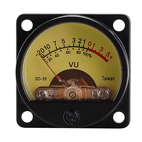 BuyWeek VU Meter, TS-35(SD-39) Audio Level Meter DC 12V 50mA Panel VU Meter mit Hintergrundbeleuchtung für Verstärker von BuyWeek