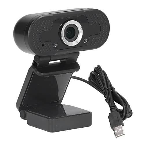 BuyWeek Webcam mit Mikrofon, Full HD 1080P Stereo-Webkamera, automatische Rauschunterdrückung, Computerkamera für Webinare und Videokonferenzen von BuyWeek