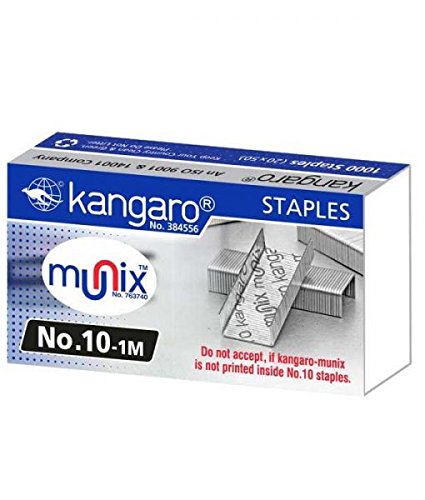 buycrafty 'Kangaro Nr. 10–1 m 5 mm Hefter PINS Mini Box von 1000 Heftklammern Flat Clinch Kunst und Handwerk, Zuhause und Büro Hefter Produkte (15 Stück) von Buycrafty