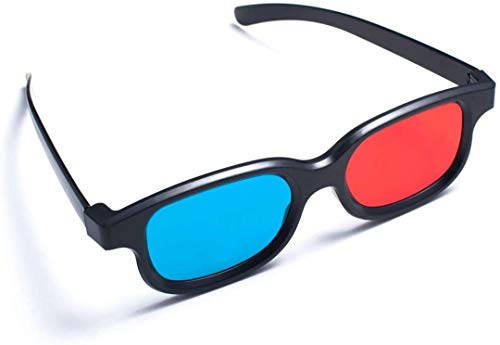 Rot und Blau/Blaugruen Anaglyph Einfacher Stil 3D-Brille fuer 3D Film Spiel (Extra Upgrade-Stil) von BuyinCoins