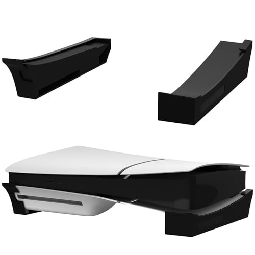 Buziba Horizontaler Ständer für PS5 Slim Base Ständer Schreibtischständer Kompatibel mit Playstation 5 Slim Konsole Zubehör Disc & Digital Editions von Buziba