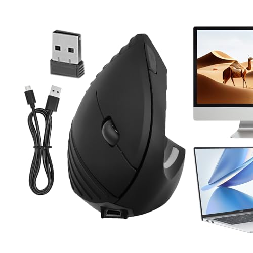 Vertikale Ergonomische Mäuse, Computer Vertikale Mäuse - Bequemes Grifflaptop -Zubehör | Ergonomische Drahtlose Vertical Mäusen Für PC, Desktop, Notebook, Laptop Vertikale Ergonomische Mäuse, Computer Vertikale Mäuse - Bequemes Grifflaptop -Zubehör | Ergonomische Drahtlose Vertical Mäusen Für PC, Desktop, Notebook, Laptop von Bvizyelck