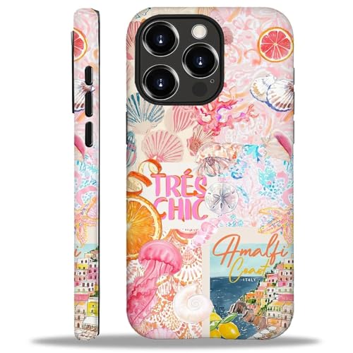 Bvkilrvc Schutzhülle für iPhone 16 Pro, rosa Quallen, Stadt-Spleißmuster, matt, lustig, Flüssigsilikon, stoßfest, stoßfest, Schutzhülle Bvkilrvc Schutzhülle für iPhone 16 Pro, rosa Quallen, Stadt-Spleißmuster, matt, lustig, Flüssigsilikon, stoßfest, stoßfest, Schutzhülle von Bvkilrvc