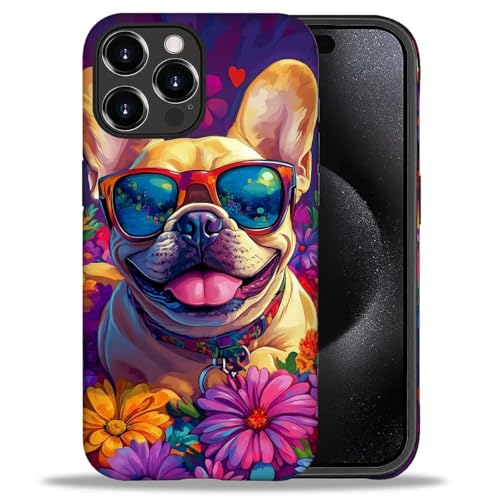 Bvkilrvc Schutzhülle für iPhone 16 Pro Max, niedliches Muster mit französischer Bulldogge, matt, lustig, Flüssigsilikon, stoßfest, kratzfest, stoßfest Bvkilrvc Schutzhülle für iPhone 16 Pro Max, niedliches Muster mit französischer Bulldogge, matt, lustig, Flüssigsilikon, stoßfest, kratzfest, stoßfest von Bvkilrvc