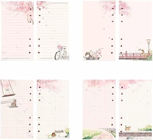 A6 Loseblattpapier, 80 Blatt, 6-Loch-Notizbuch-Nachfüllung, PinkA6 Rosa Nachfüllung Loseblattpapier, 80 Blatt, 6-Loch-Notizbuch-Nachfüllung für Ordner, Planer, Nachfüllungen und Abdeckungen, Kalender A6 Loseblattpapier, 80 Blatt, 6-Loch-Notizbuch-Nachfüllung, PinkA6 Rosa Nachfüllung Loseblattpapier, 80 Blatt, 6-Loch-Notizbuch-Nachfüllung für Ordner, Planer, Nachfüllungen und Abdeckungen, Kalender von Bwexxt