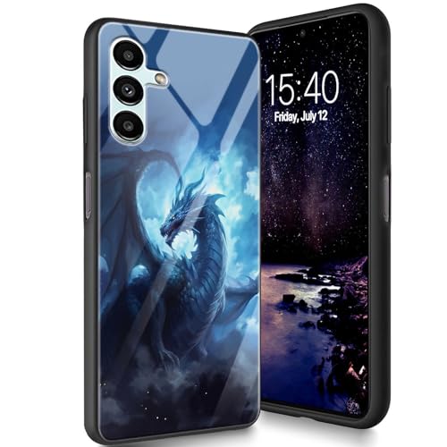Bxgolkgd Designed for Samsung Galaxy A05S 6.7" 2023 Hülle, Tempered Glass Back Cover Designed with TPU Silikon Shockproof Anti-Scratch Bumper - Cute Dragon Bxgolkgd Designed for Samsung Galaxy A05S 6.7" 2023 Hülle, Tempered Glass Back Cover Designed with TPU Silikon Shockproof Anti-Scratch Bumper - Cute Dragon von Bxgolkgd