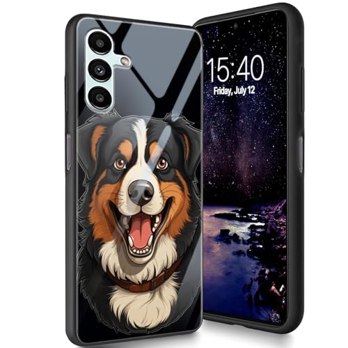 Bxgolkgd Designed for Samsung Galaxy A05S 6.7" 2023 Hülle, Tempered Glass Back Cover Designed with TPU Silikon Shockproof Anti-Scratch Bumper - Dog Bxgolkgd Designed for Samsung Galaxy A05S 6.7" 2023 Hülle, Tempered Glass Back Cover Designed with TPU Silikon Shockproof Anti-Scratch Bumper - Dog von Bxgolkgd