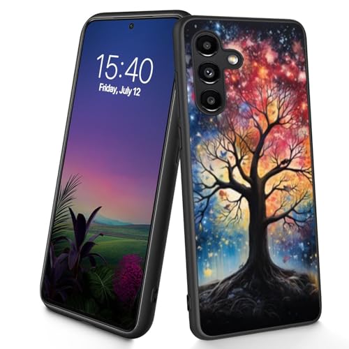 Bxgolkgd Entworfen für Galaxy S24 FE, dünne, weiche TPU-Silikon-Schutzhülle, stoßfest, rutschfest, Schutzhülle für Samsung Galaxy S24 FE 2024, 17 cm (6,7 Zoll) – Lebensbaum von Bxgolkgd