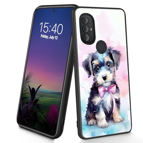 Bxgolkgd Entworfen für Moto G Play 2023/G Power (2022)/G Pure 2021, 16,5 cm (6,5 Zoll), dünne, weiche TPU-Silikon-Schutzhülle, stoßfest, rutschfest, niedlicher Hund von Bxgolkgd