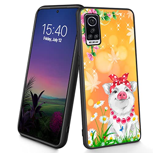 Bxgolkgd Kompatibel mit BLU G91 Max, dünne, weiche TPU-Silikon-Schutzhülle, stoßfest, rutschfest, für BLU G91 Max 2022 17,3 cm (6,8 Zoll), süßes Schweinchen von Bxgolkgd